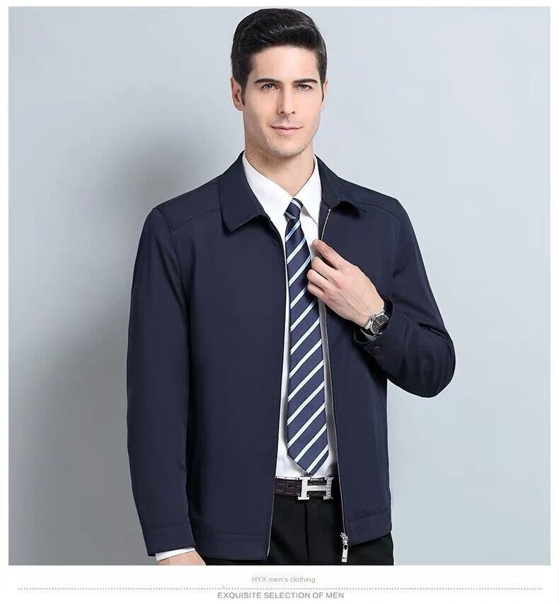 New dad jacket spring and autumn thin middle-aged men's summer jacket 40 middle-aged and elderly 50-year-old top summer 60