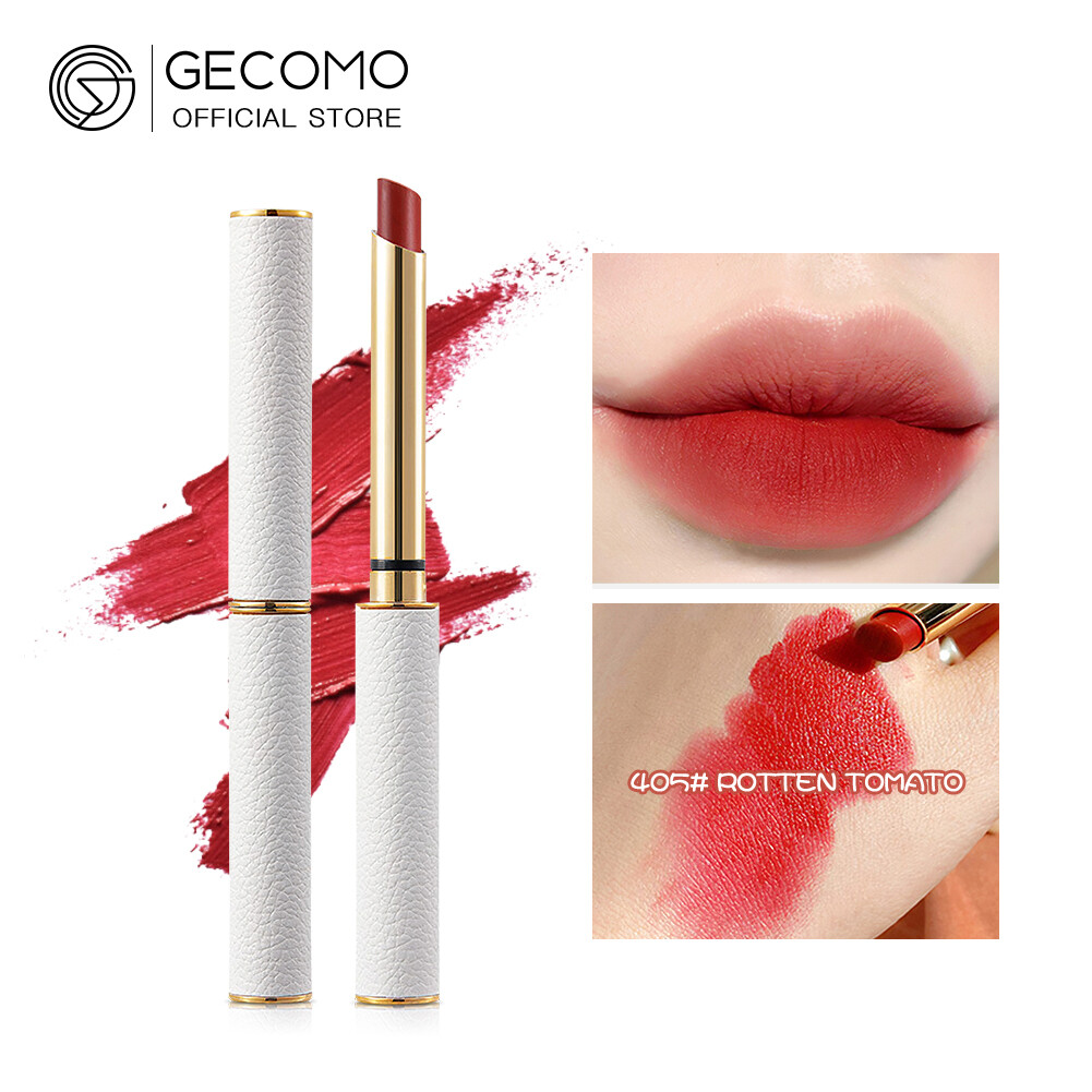 GECOMO Son Môi Sắc Tố Mỹ Phẩm Mờ Ẩm Nhẹ Chống Nước Lâu Trôi