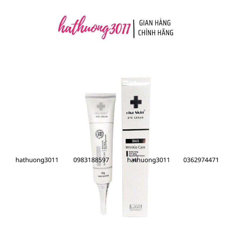 Kem Mắt LJGO Snail Wrinkle Care Cha Skin Eye Cream.