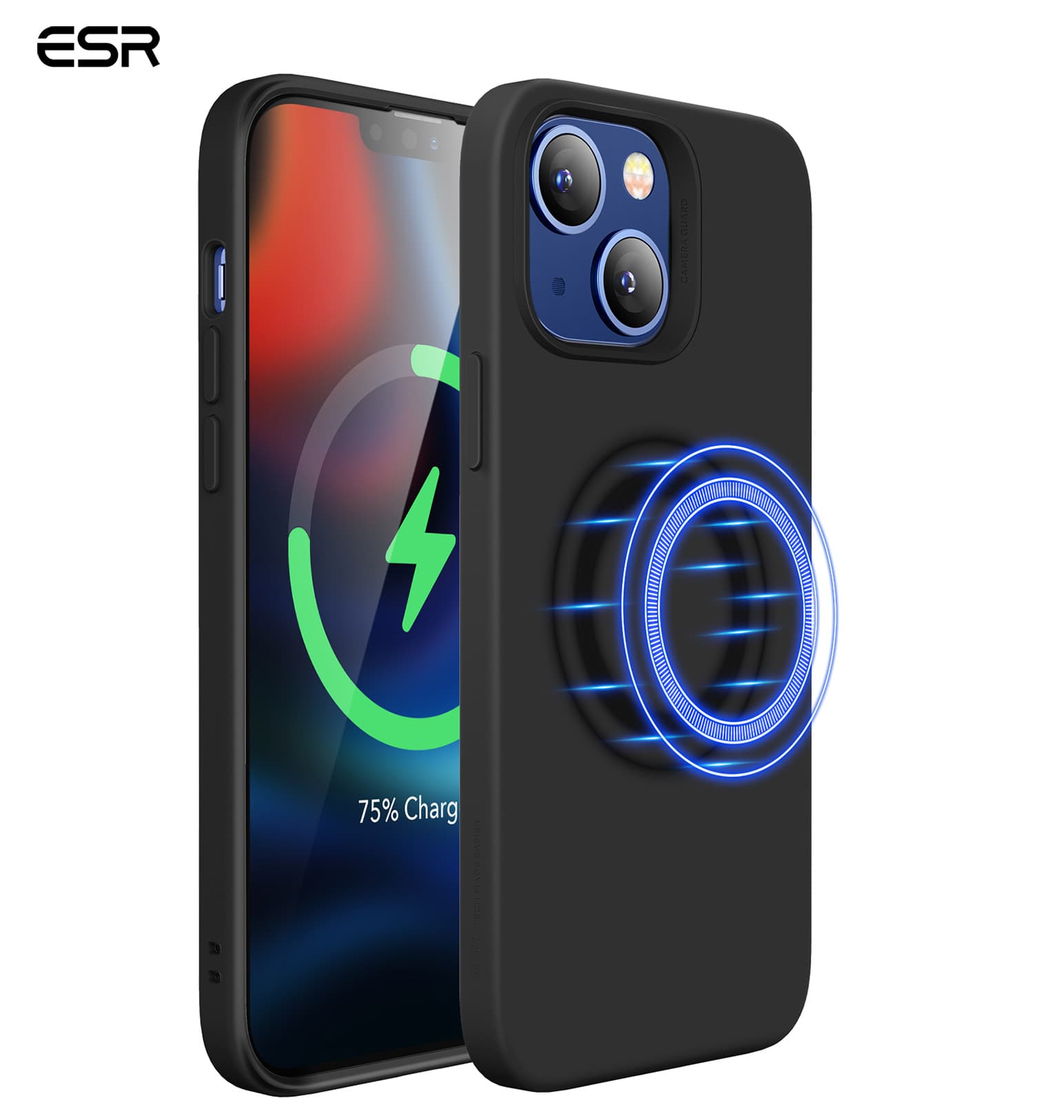 Ốp lưng esr mới, dành cho iphone 13/iphone 13 pro/iphone 13 pro max ốp lưng mềm hình đám mây, có halolock