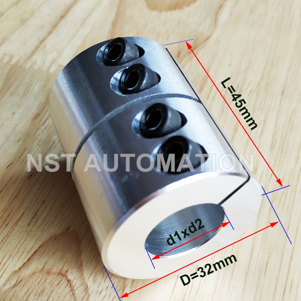 【New-store】 Đường kính 32mm chiều dài 45mm kẹp cứng khớp nối nhôm cho máy khắc khớp nối trục động cơ kết nối
