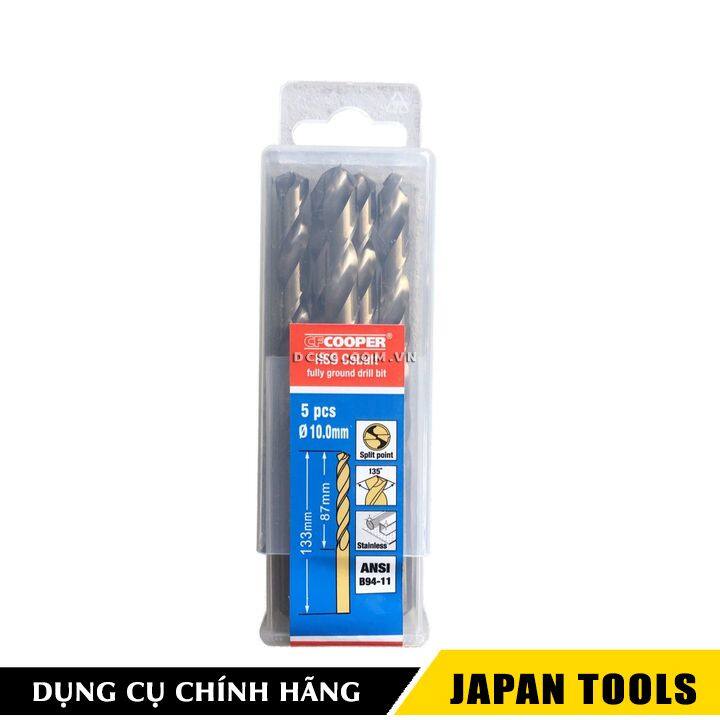 Mũi khoan thép inox 10mm cfcooper hcm100 | japan tools