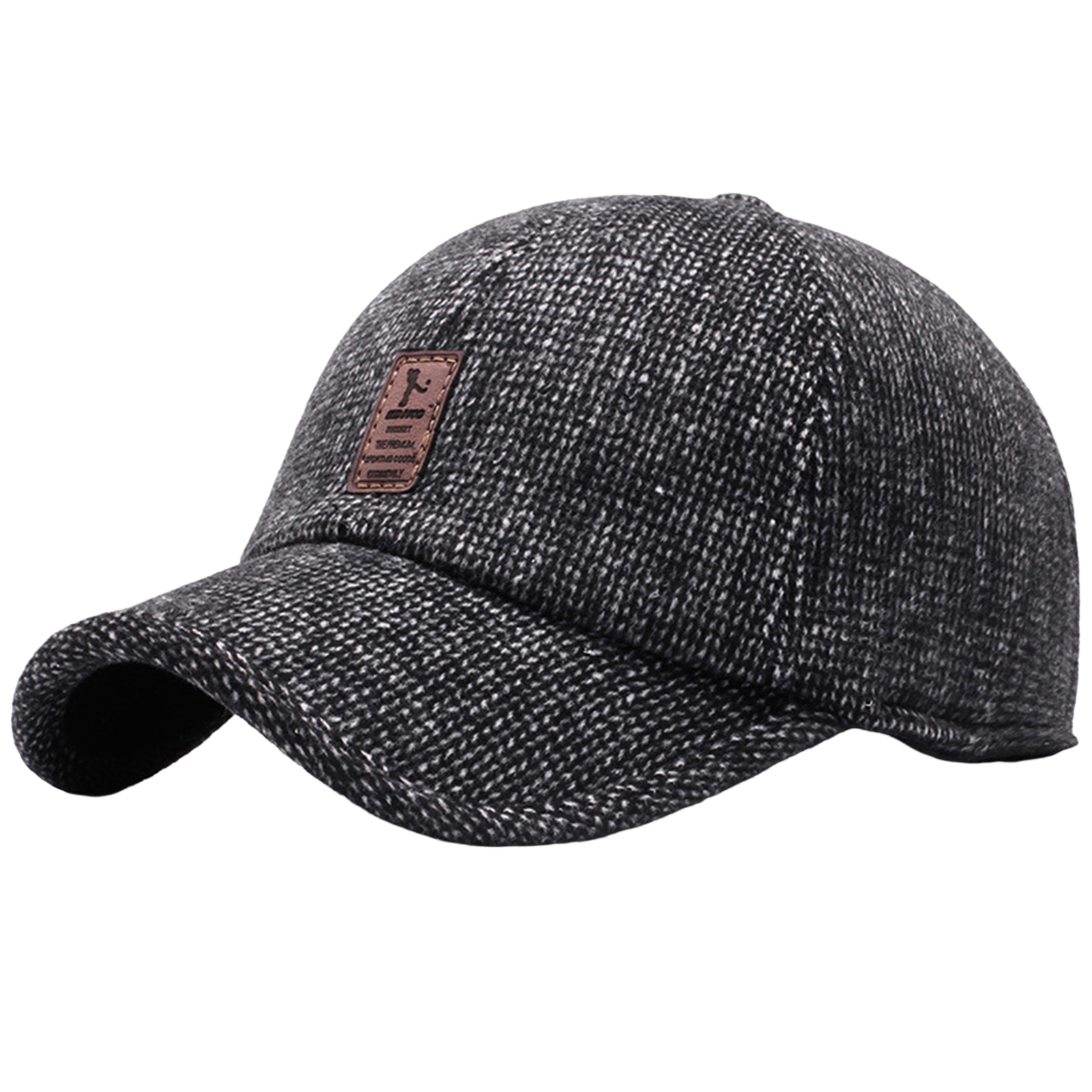 Mùa Đông Mũ bóng chày cổ điển trung tính màu trơn Có Thể Điều Chỉnh Earflap giữ ấm Kem Chống Nắng Cha Phụ Nữ Mũ mùa đông Cho Ông Nội Phong Cách Mũ bóng chày