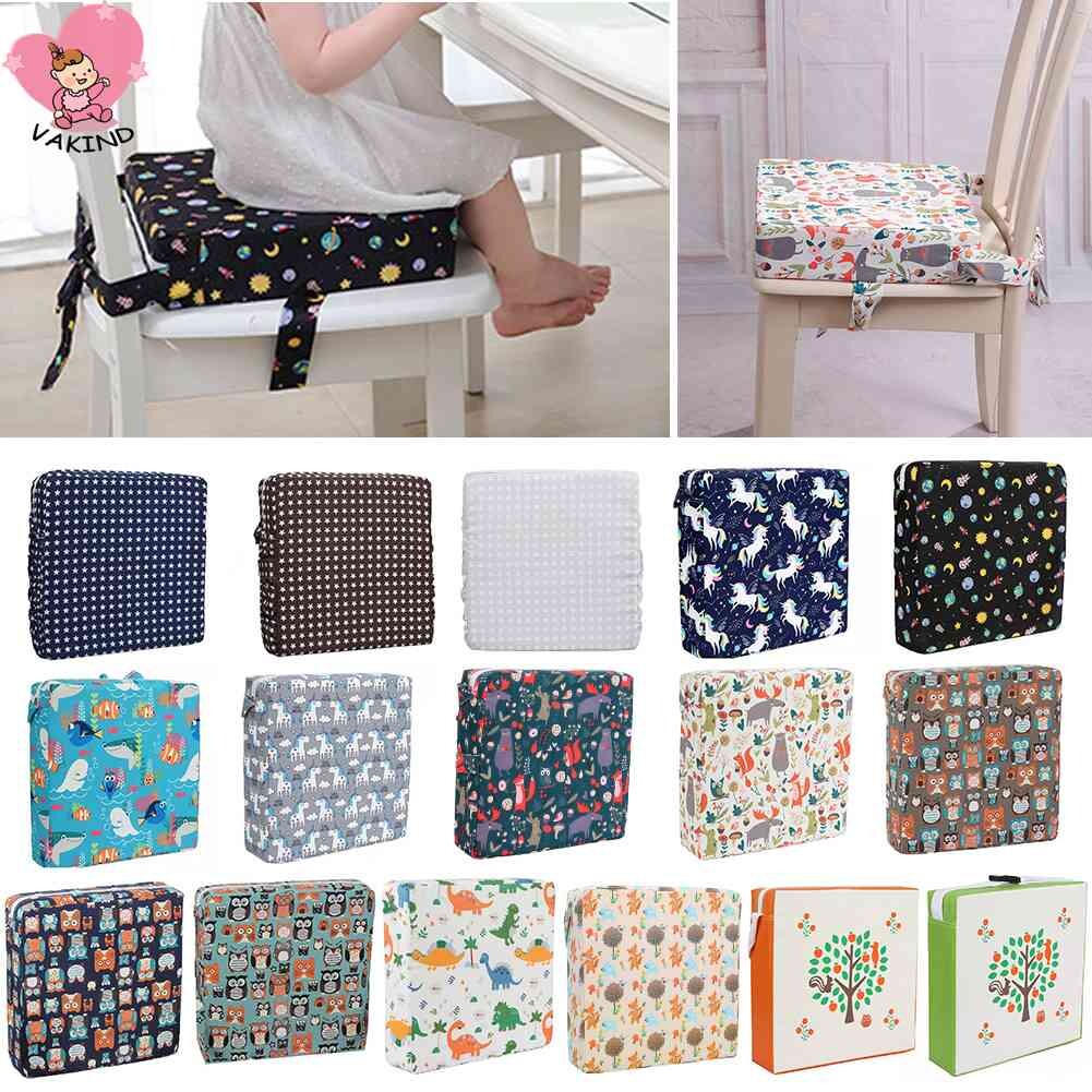 Removable Kids Chair Lifting Cushion Print Dining Increased Seat Boo.ster