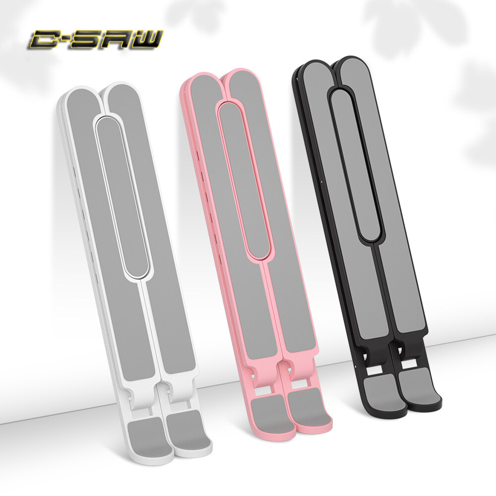 C-SAW Giá Đỡ Máy Tính Xách Tay Làm Mát Máy Tính Xách Tay Giá Đỡ Máy Tính Xách Tay Có Thể Gập Lại Đối Với Macbook Pro , Lapdesk Máy Tính PC Máy Tính Xách Tay Chủ Làm Mát Pad Riser