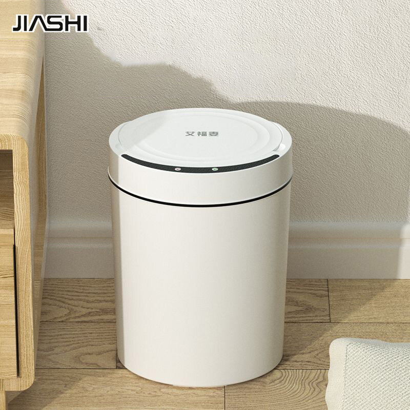 JIASHI Smart trash can home fully automatic electric induction living room kitchen bathroom toilet waterproof with cover large ราคา 247 บาท*ส่งฟรี