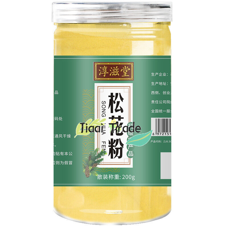 Phấn hoa thông chọn lọc tốt cho núi Trường Bạch đóng hộp 200g Tường hỏng Phấn hoa thông chọn lọc núi Trường Bạch
