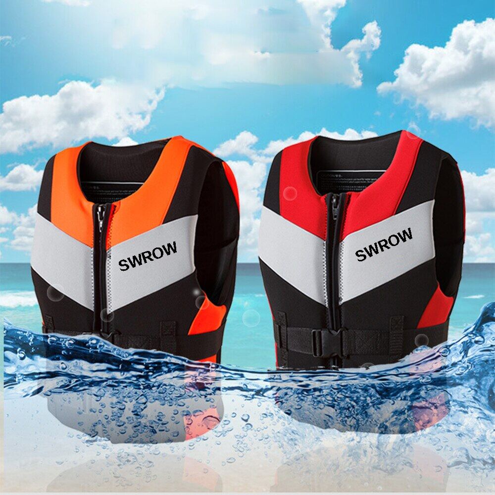 Adults Life Jacket Neoprene Safety Life Vest Water Sports Fishing Water