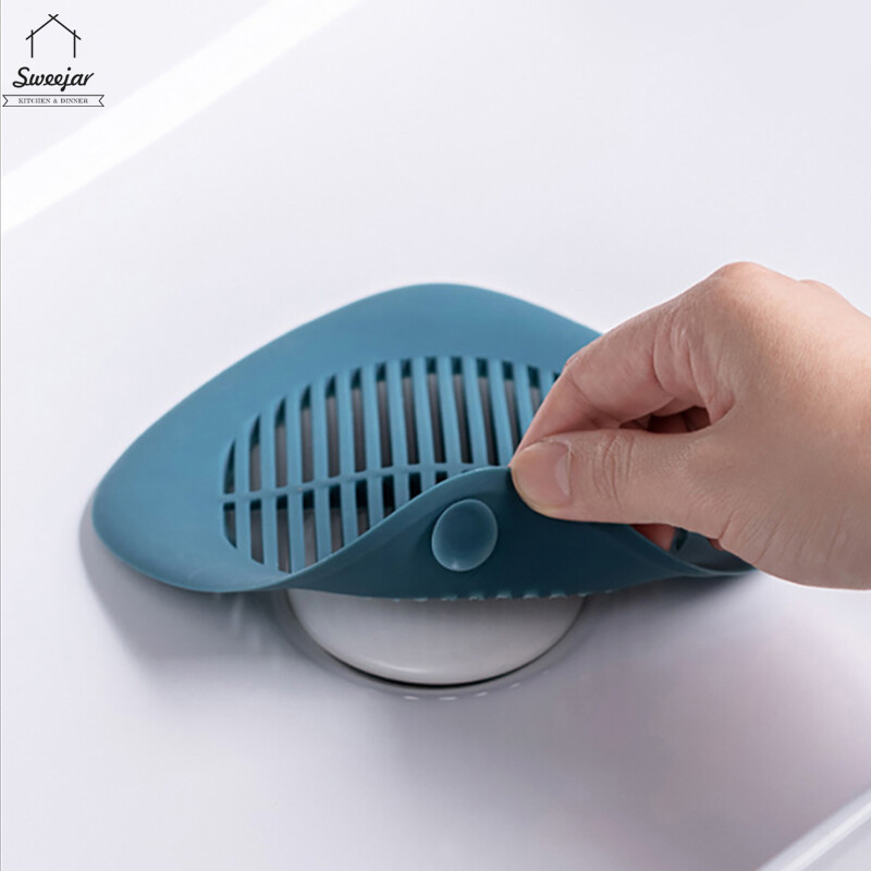 Sweetjar Silicone Ống Thoát Đặt Dưới Sàn Bộ Lọc Nắp Chặn Tóc Nhà Bếp Chống Chặn Loại Hút Cống Thoát Nước Công Cụ Chống Tắc Cho Phòng Tắm Nhà Bếp