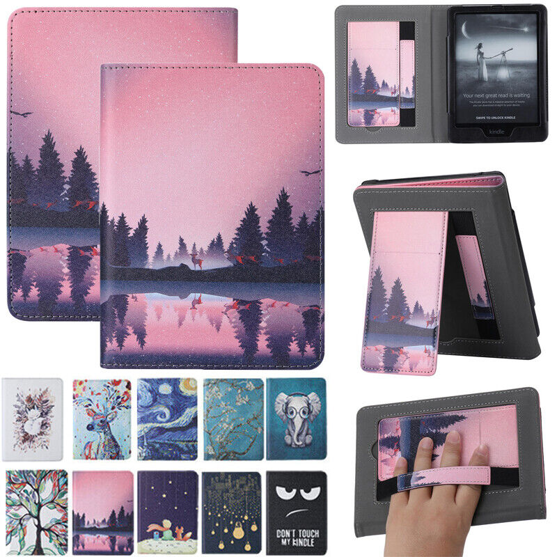 MoKo Hoes Voor Kindle Paperwhite 11e Generatie (2021) En Signature Edition – Transparante TPU Achterkant, Soft Case Met Auto Wake/sleep, In Lila
