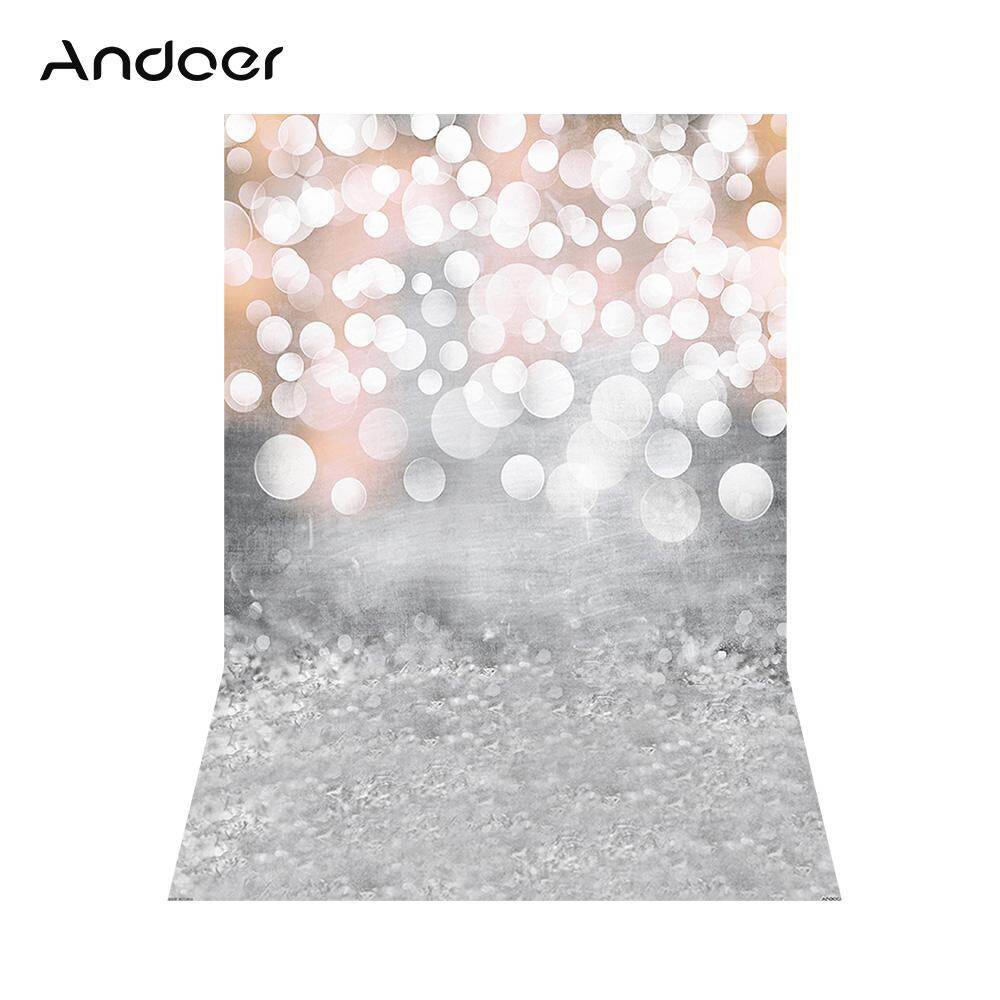 Andoer Đèn Nền Chụp Ảnh 1.5X2.1M/5 X 7ft Lấp Lánh Phông Nền Bokeh, Đạo Cụ Studio In Ảnh Kỹ Thuật Số Điểm Sáng Bạc