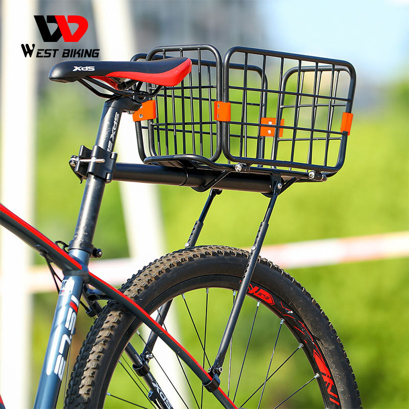 Giá Để Xe Đạp WEST BIKING, Túi Đựng Hành Lý Xe Đạp 75KG Giá Hàng Hóa Phía Sau Có Giá Đỡ Giỏ Kệ Sau Xe Đạp Leo Núi Bằng Hợp Kim Nhôm 26-27.5'' Giá Để Xe Đạp