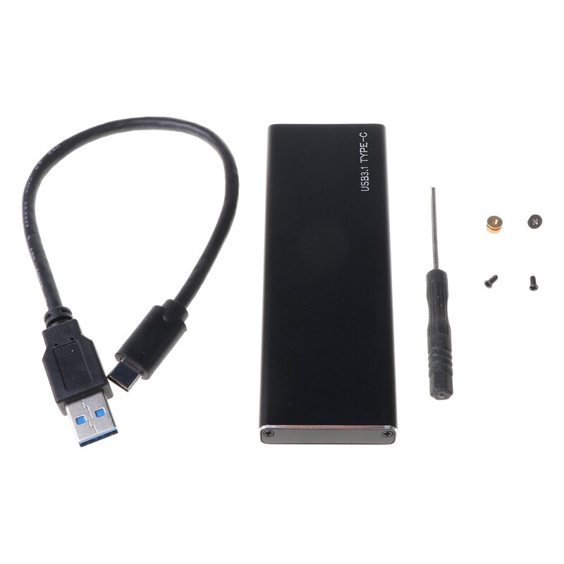 M.2 NGFF to USB 3.1 SSD Enclosure Aluminum USB 3.1 Gen 1 Type C to B Key