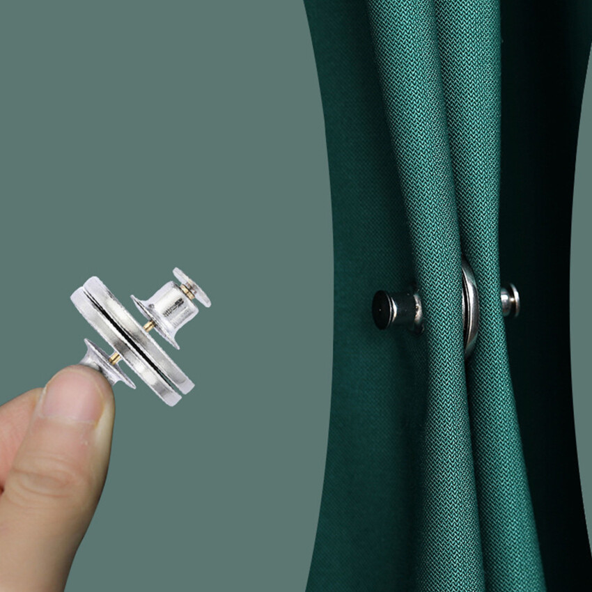 M/a/g/n//e/t//i/c Curtain Button Clip Detachable Magnet Buckle For Curtain Light Leakage Prevention Button Buckle Home Decor Accessories