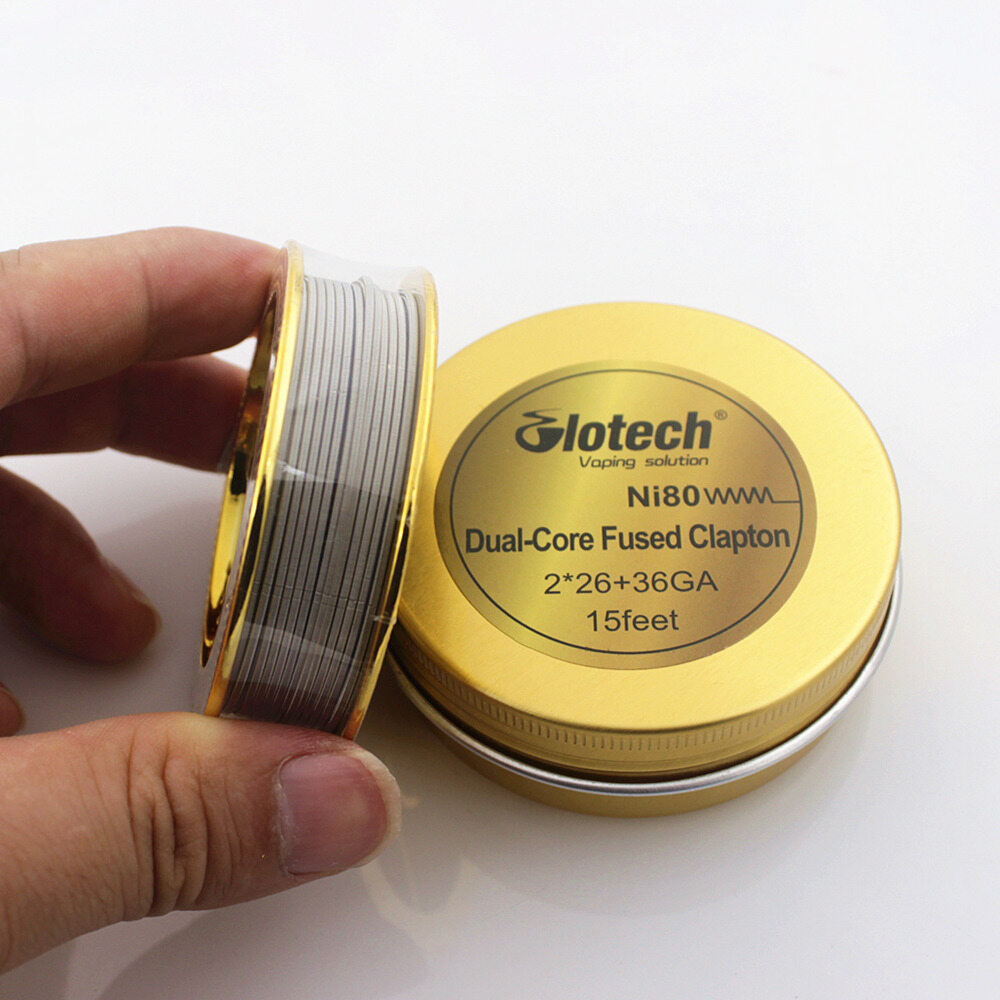5 M/cuộn Lõi Kép Hợp Nhất Clapton Dây Sưởi Ni80 Nichrome Dây Sưởi Cho RDA RBA RTA Cuộn Dây Xây Dựng