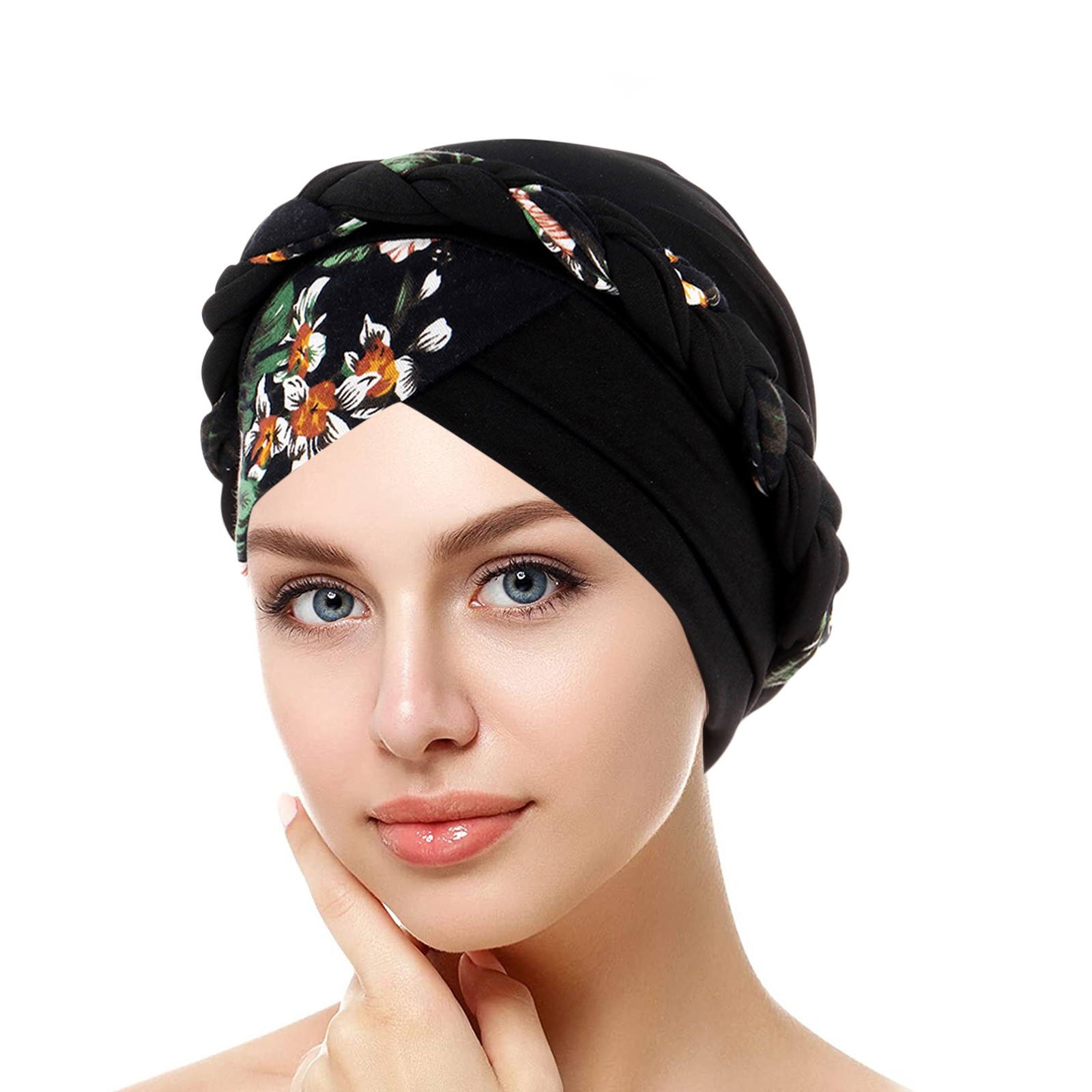 【Hàng Có Sẵn】mũ Trùm Đầu Ung Thư Hóa Trị Mũ Trùm Đầu Bện Xoắn Buộc Sẵn Dân Tộc Mũ Trùm Đầu