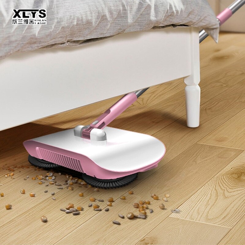 Hand push sweeper household broom dustpan mopping machine gift mop sweeper ราคา 220 บาท*ส่งฟรี