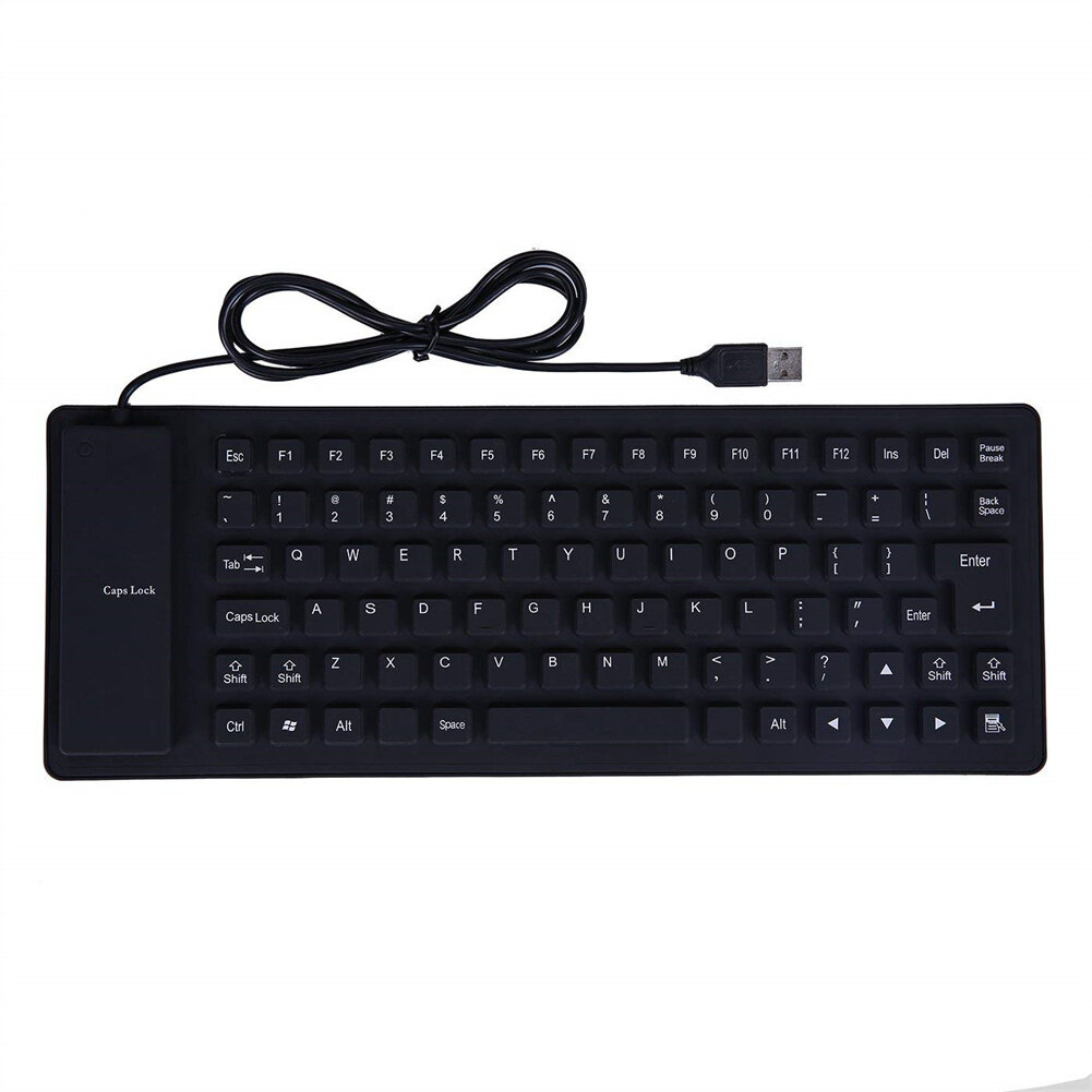 85-key Flexible Soft Silicone Keyboard Waterproof Dustproof Desktop Usb