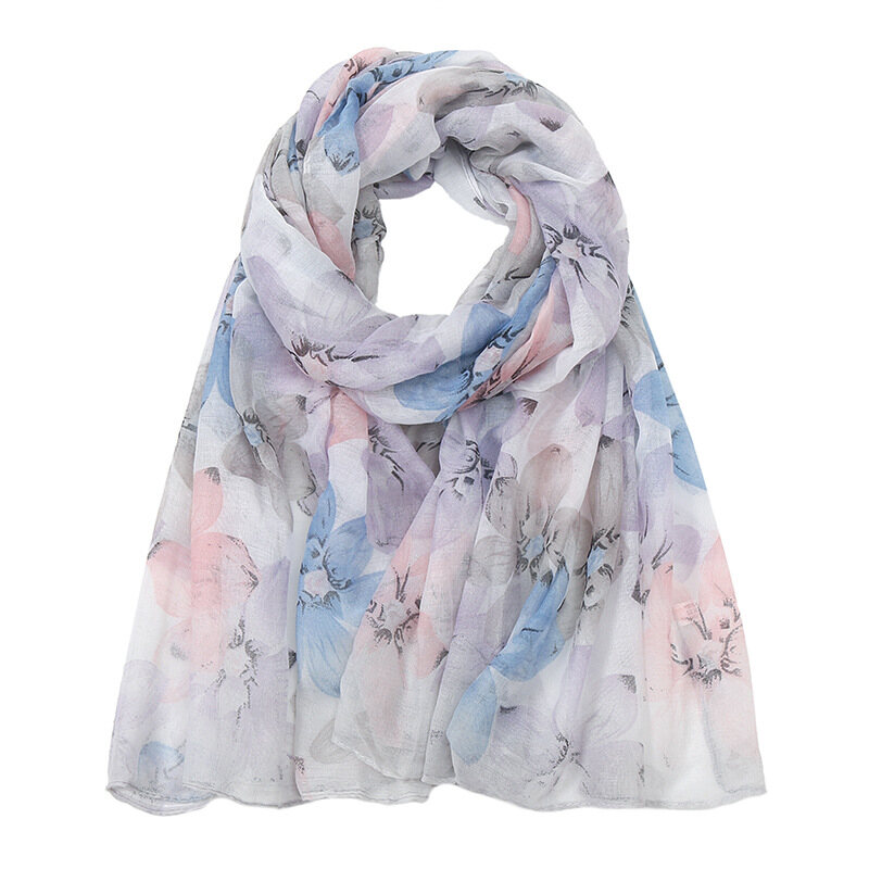 Khăn lụa hồi giáo khăn trùm đầu khăn choàng nữ khăn voan khăn chống nắng khăn choàng voan cotton đi biển đi nghỉ mát du lịch