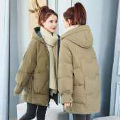 Korean Women's Hooded Down Jacket - Mid-Length Winter Coat