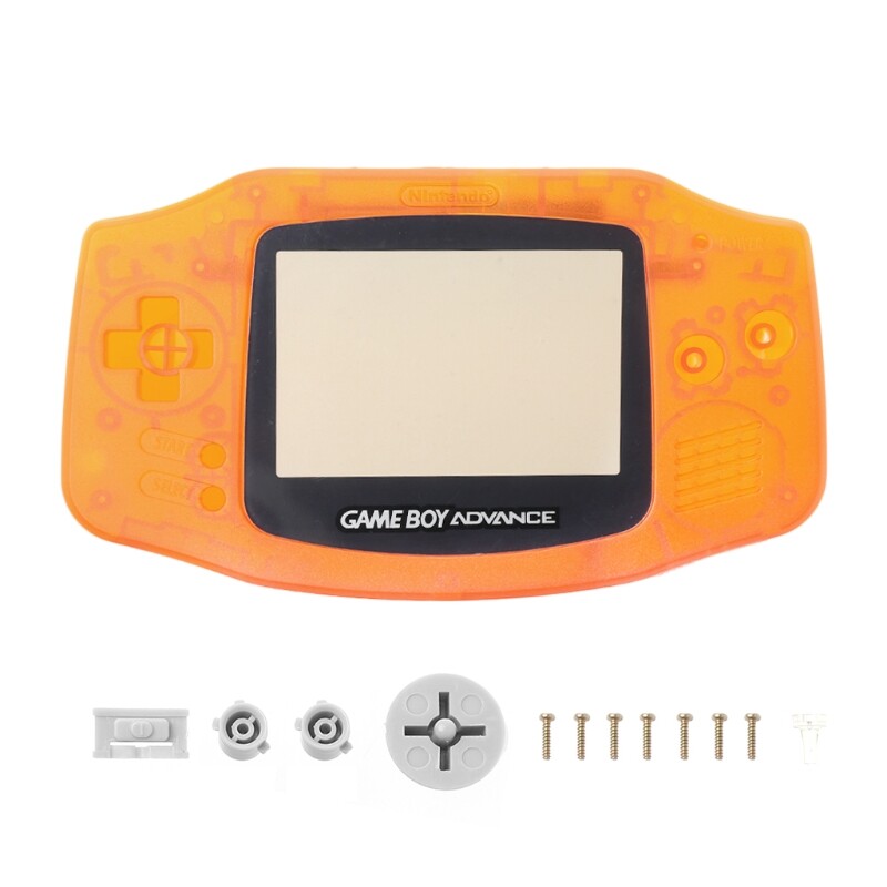 Ốp Toàn Bộ Trong Suốt Bìa Khung Bộ Phận Sửa Chữa Kit Cho Nintendo Game Boy Advance Trước GBA