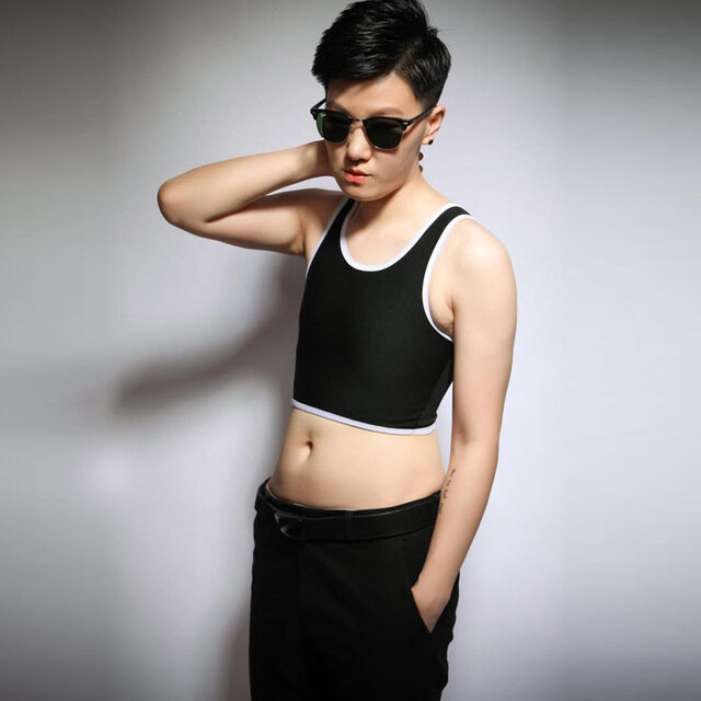 Áo Nịt Ngực Tt Tomboy Mỏng Siêu Mỏng Áo Nịt Ngực Mỏng Thoáng Khí Siêu Mỏng Les T-beam Áo Ba Lỗ Hóa Trang