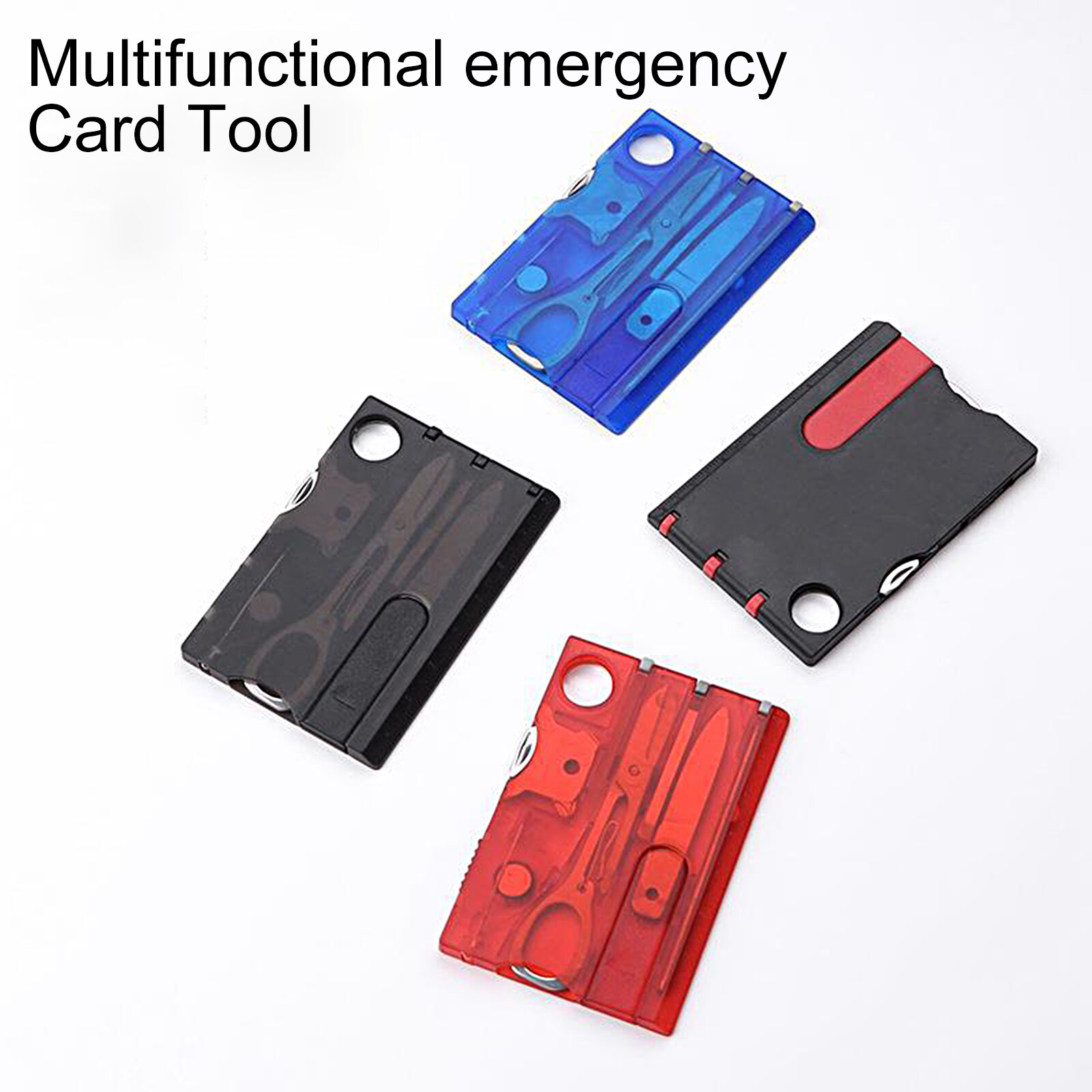 Ralapu 8Pcs Pocket Tool Set Portable Multifunctional Survival Credit Card