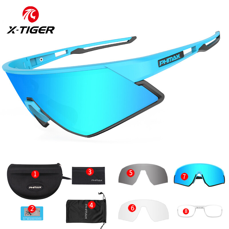 Kính Râm Phân Cực X-TIGER 3 Trong 1 Cho Nam Và Nữ, Kính Đi Xe Đạp Siêu Nhẹ/Thể Thao Ngoài Trời