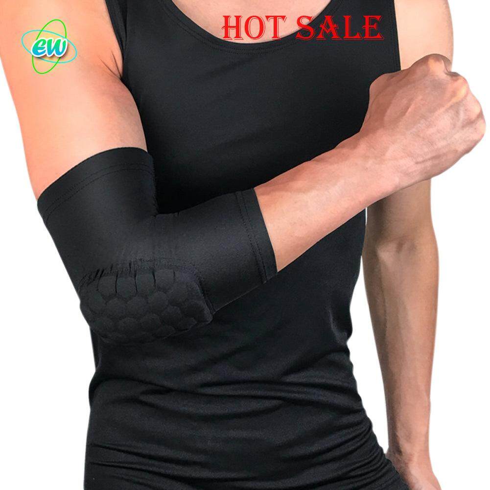 【Spot】EW ผู้ชายผู้หญิงแขนข้อศอกยืดหยุ่นข้อศอกสายรัดป้องกันสนับสนุนสำหรับเทนนิสบาสเกตบอลกีฬากลางแจ้งกีฬา