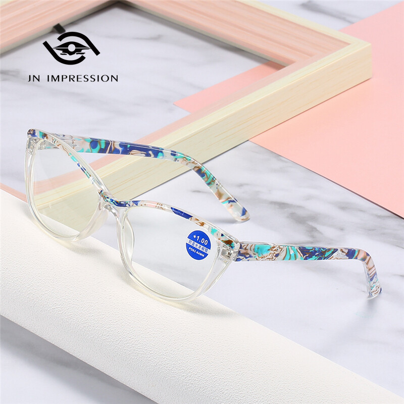 JN IMPRESSION New Fashion Presbyopic Glasses Female Comfortable HD Anti-blue Light Glasses Presbyopic Baker Paper Glasses Male+100,+150,+200,+250,+300,+350,+400 ราคา 178 บาท*ส่งฟรี