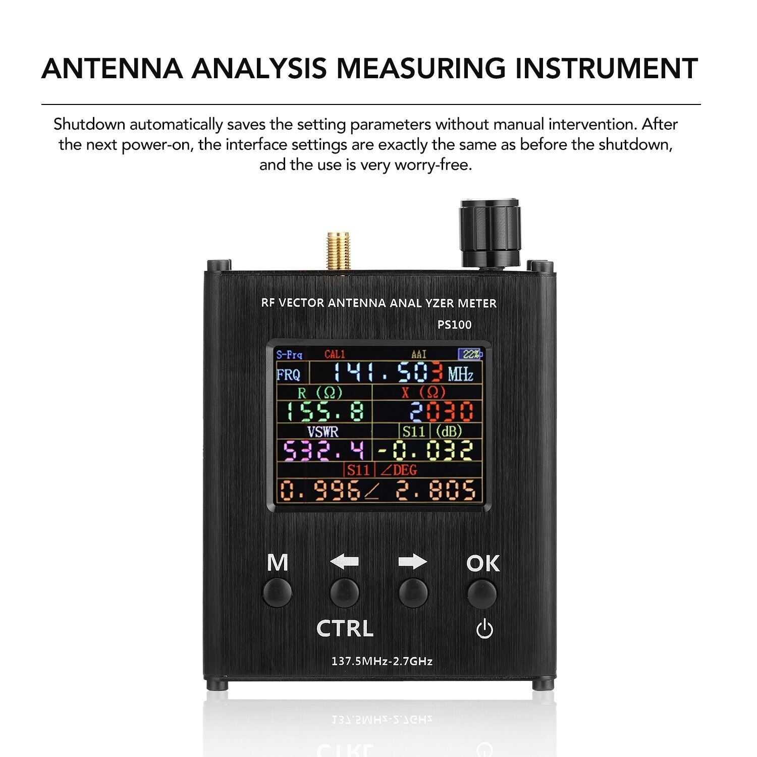 N1201SA 137.5MHz-2.7GHz Antenna Analysis Measuring Instrument Standing Wave Meter Antenna Tester RF Vector Impedance Analyzer ราคา 11,514 บาท*ส่งฟรี