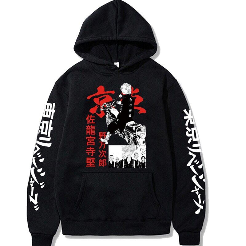 Anime Tokyo Revengers Printed Hoodies Harajuku Sweatshirts Casual Long