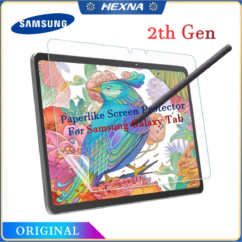 [Hexna] 2th Gen Paperlike Screen Protector For Samsung Galaxy Tab S7 FE 2021 / Galaxy Tab S7 Plus 12