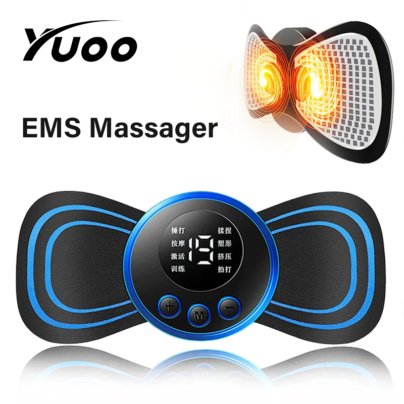 Yuoo Electric neck massager EMS cervical vertebra massage patch for muscle pain relief and shoulder relaxation portable neck massage