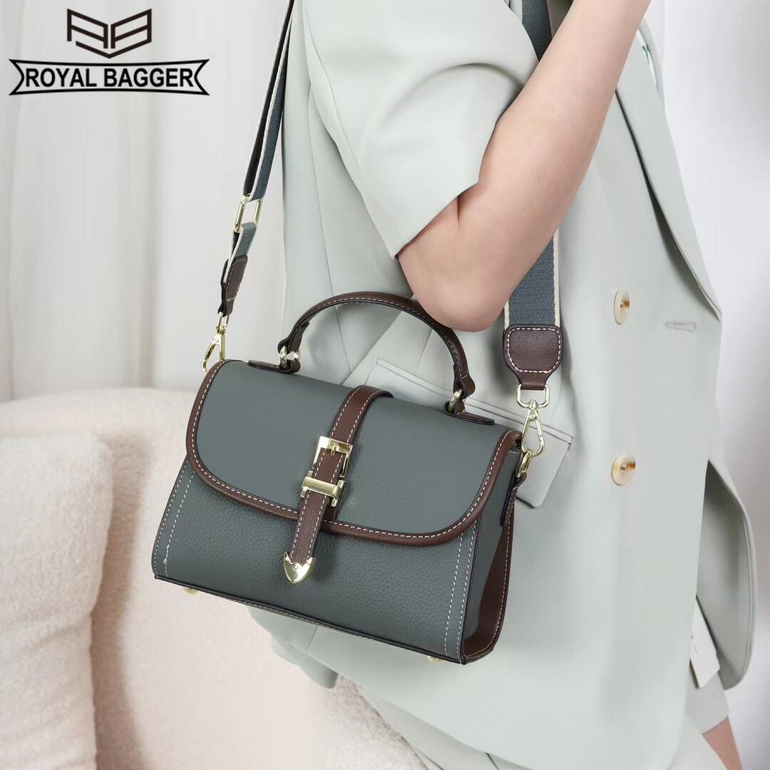 Royal bagger túi xách cho nữ túi đeo vai túi đeo chéo túi xách nữ da bò thật túi xách tay hai dây da bò