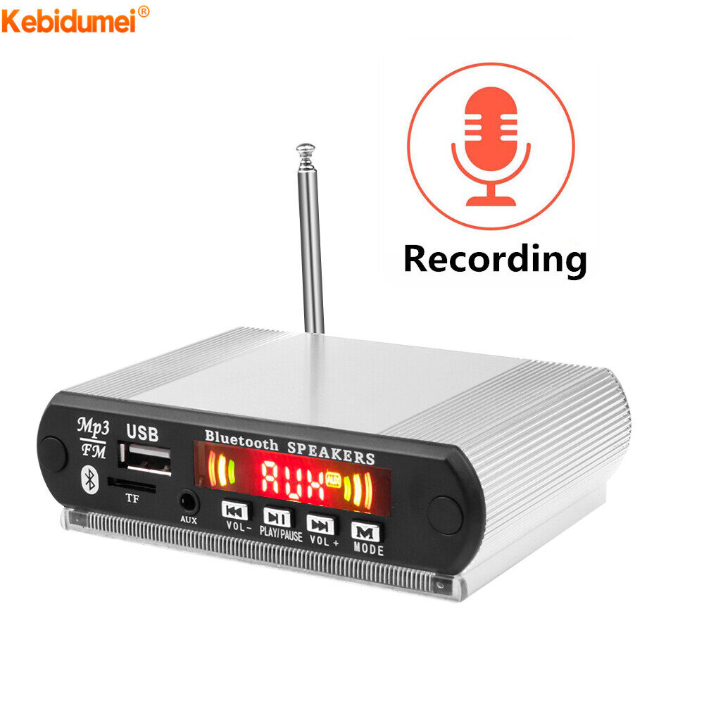Kebidumei Wireless Bluetooth MP3 Decoder Board USB/TF FM Radio Player Audio Speakers Module with DC 5V Assembled Aluminum Shell ราคา 198 บาท*ส่งฟรี