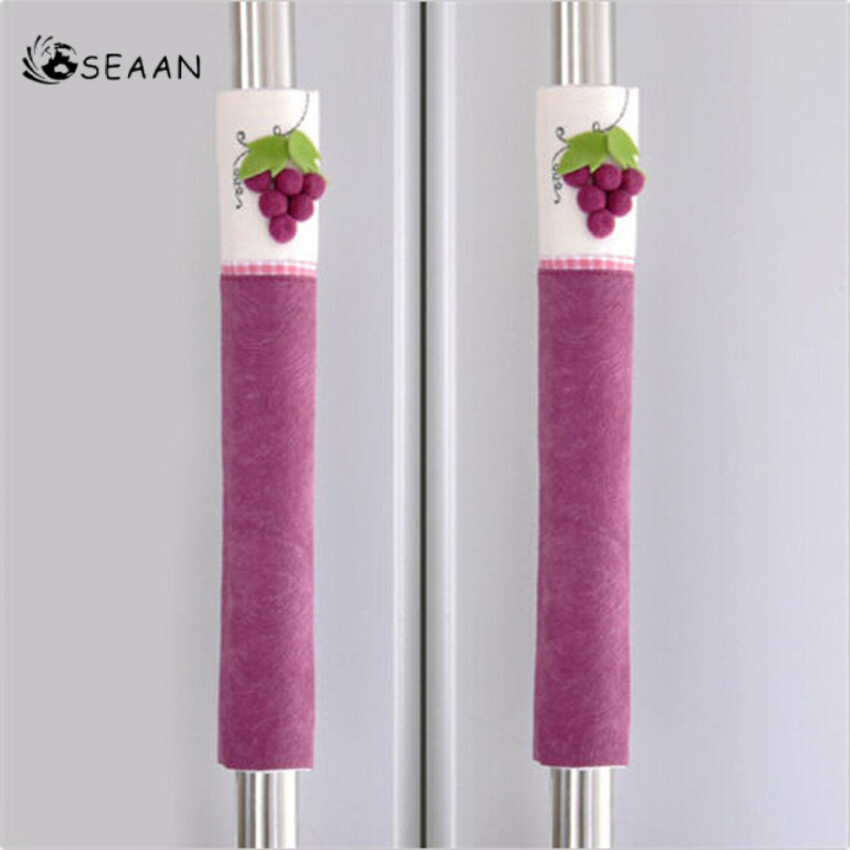 2pcs bông tủ lạnh bọc tay nắm thực tế tay nắm cửa tay nắm cửa bọc tay nắm đôi cửa tủ lạnh găng tay dụng cụ nhà bếp