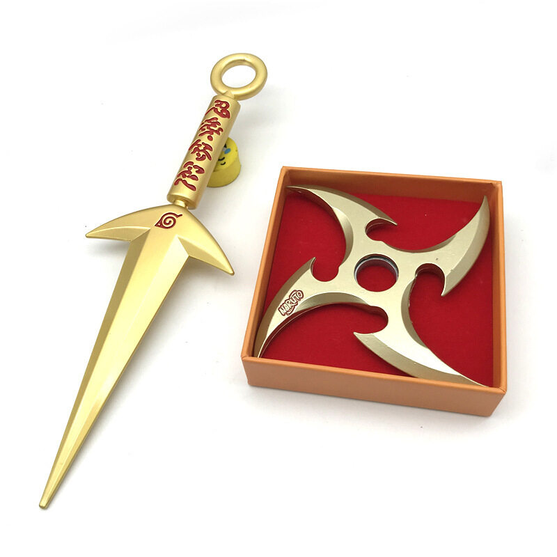 Bộ Phụ Kiện Anime NARUTO Mô Hình Kim Loại Yondaime Hokage Kunai Shuriken Uzumaki Đồ Chơi Trẻ Em