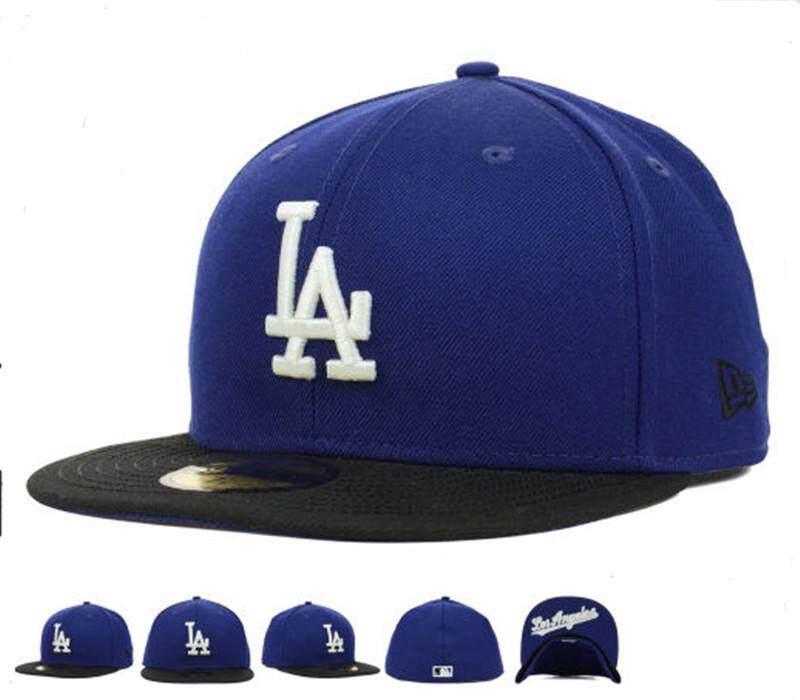 【 Quality】MLB ดอดเจอร์ลอสแอนเจลิสของ Anaheim หมวกตั้งเบสบอล Caps ผู้ชายผู้หญิงสบายๆขนาดหมวกกีฬากลางแจ้งติดตั้งหมวก Full Close HipHop คนรัก