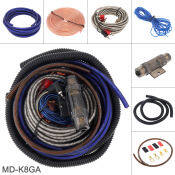 8 Gauge Amplifier Wiring Kit for Car Audio Systems