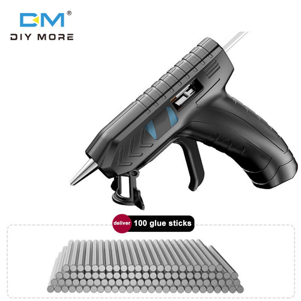  diymore  100% Chính Hãng   40W Keo Nóng Chảy Tự Làm Bằng Điện Bộ Keo Nóng Chảy Công Nghiệp Gu-Ns Máy Keo Nóng Chảy Không Dây Lith Có Thể Sạc Lại Dụng Cụ Điện Thủ Công Bằng Tay Với Keo Dính Thích Hợp Để Xây Dựng chế Biến Gỗ Thủ Công Mỹ Nghệ Tự Làm 