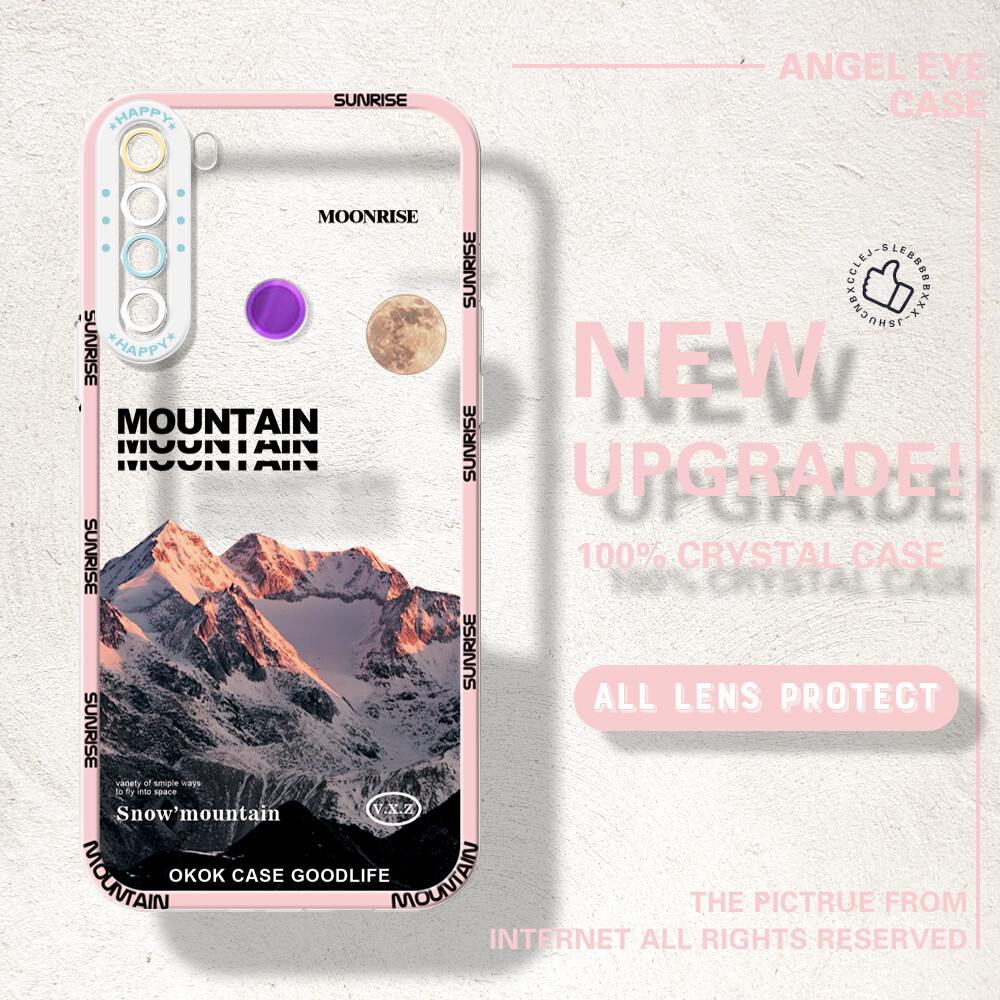 Ốp trong suốt cho xiaomi redmi note 10 note 10s note 10 pro note 10 5g note 8 note 8 pro note 9 ốp pha lê núi tuyết bình minh chống sốc chính hãng ốp điện thoại mềm trong suốt bảo vệ máy ảnh