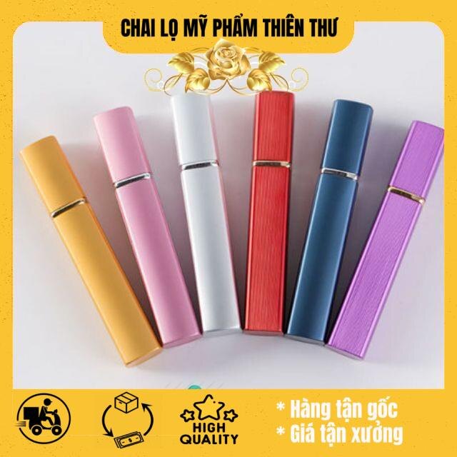 Lọ chiết nước hoa vuông nhôm 12ml - chai chiết nước hoa - lo nuoc hoa
