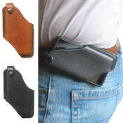 Cellphone Loop Holster Case - PU Leather Phone Wallet