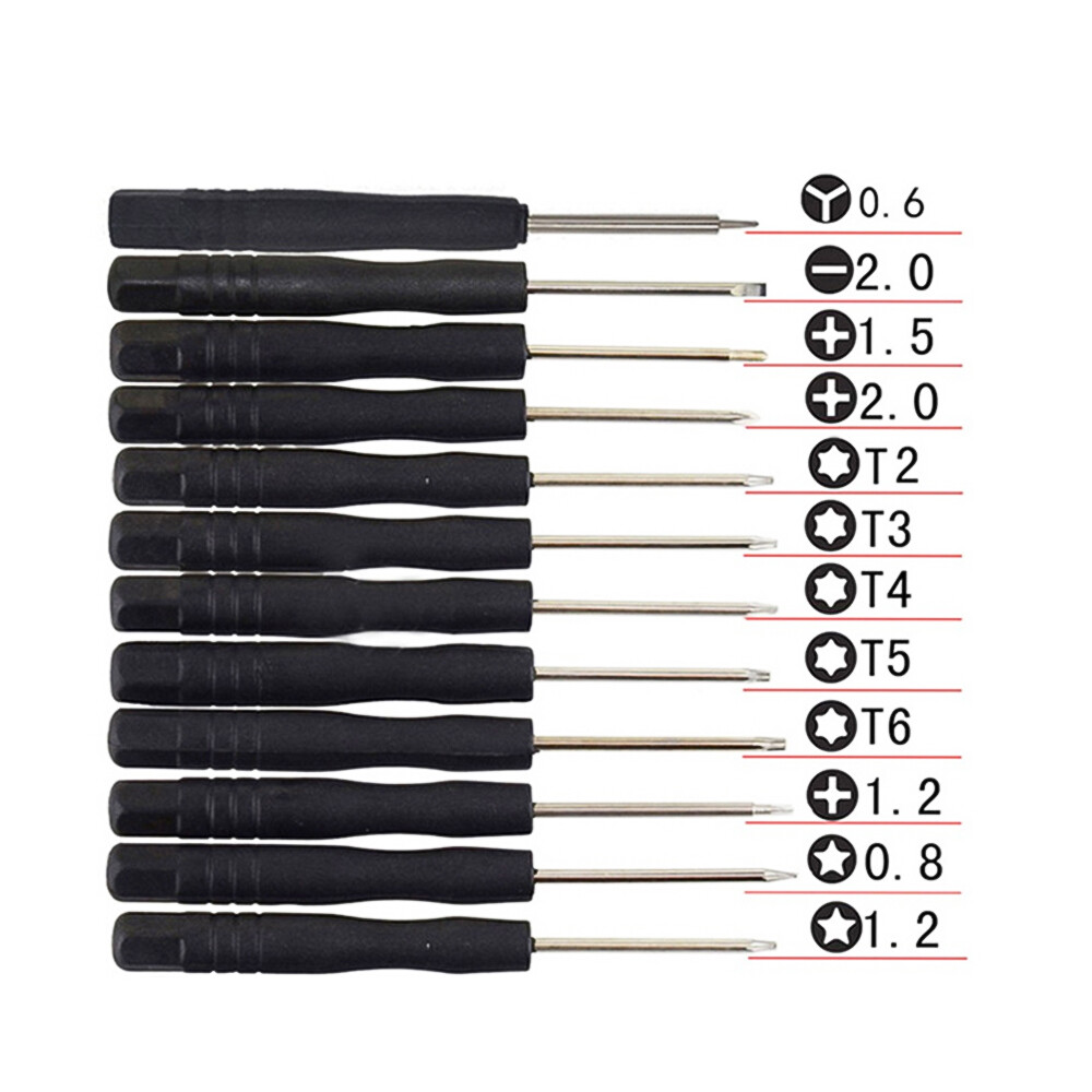 Bộ tuốc nơ vít nhỏ đa năng 12 trong một tuốc nơ vít từ tính mạnh tay cầm cách điện dụng cụ tháo lắp máy tính điện thoại di động