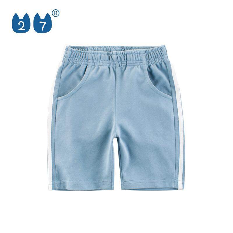27kids quần đùi cho trẻ em cậu bé seluar pendek BOLA budak Lelaki celana Boys' Quần short bé trai bé trai vải cotton quần áo quần áo (Quà Tặng Miễn Phí nhãn dán hoạt hình)