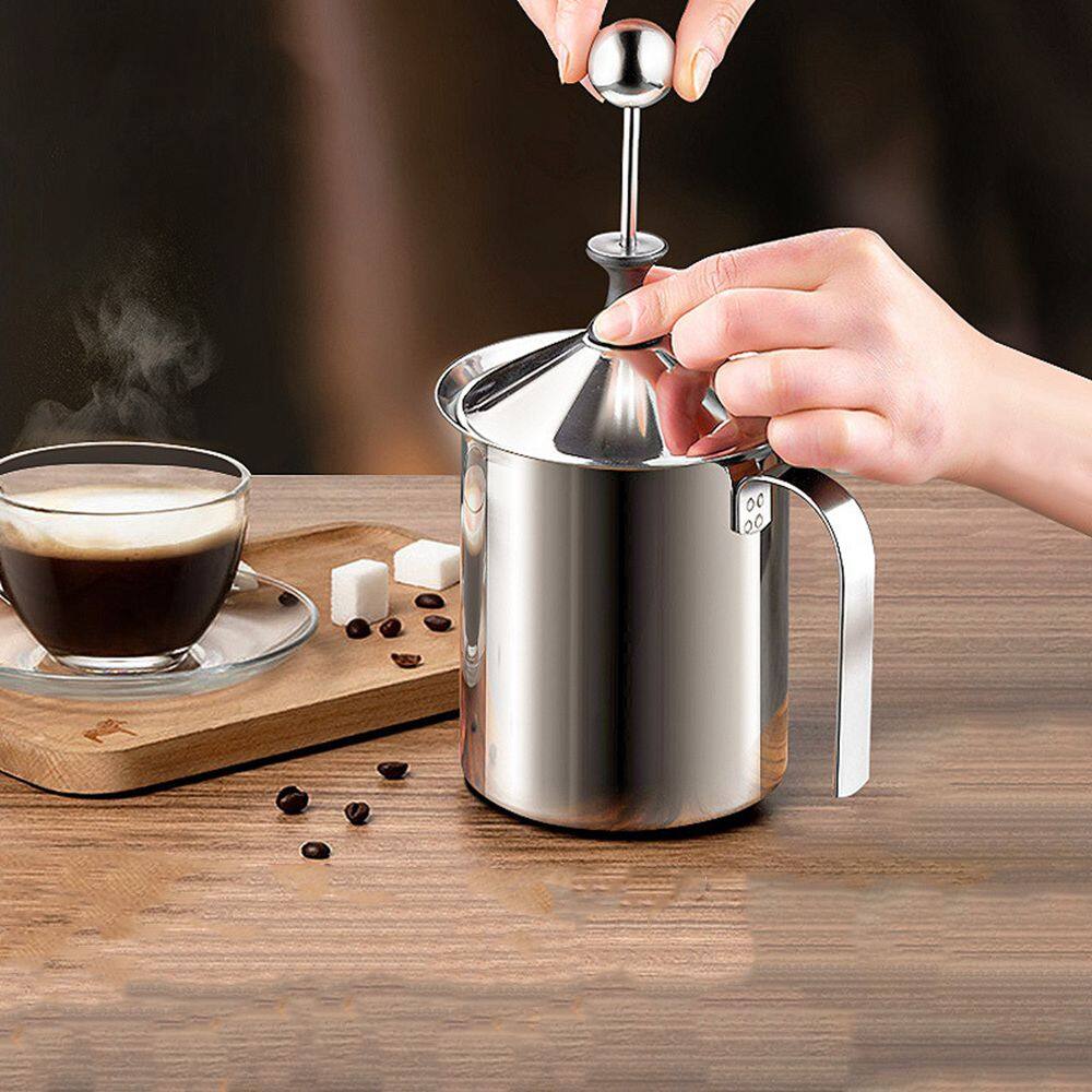 Nanelie bình pha sữa hai lớp tạo bọt bình pha cà phê máy đánh kem lưới tạo bọt sữa máy đánh trứng máy tạo bọt sữa máy tạo bọt cà phê