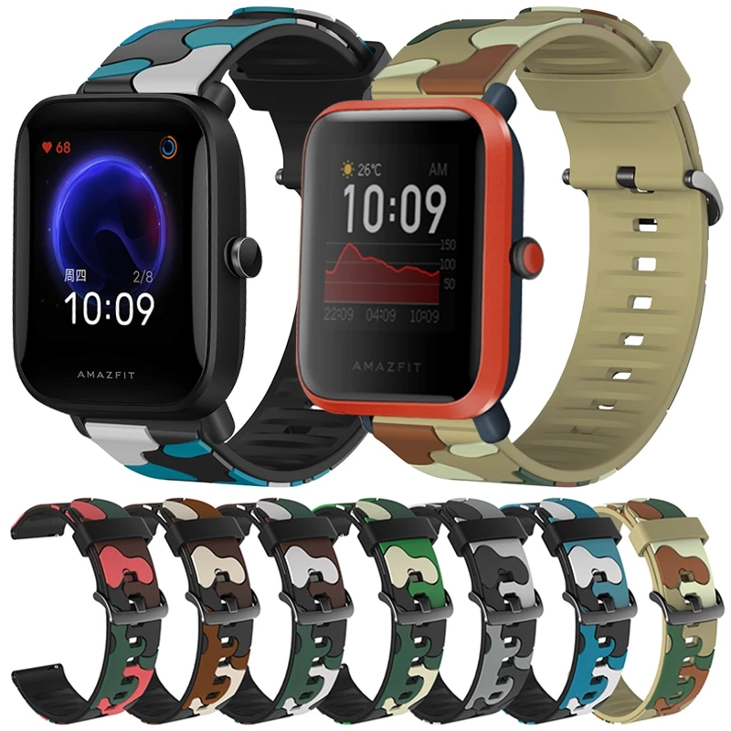 Dây Đeo Đồng Hồ 20Mm Cho Xiaomi Huami Amafit GTR 42Mm/GTS/Bip Lite /Pace/Vòng Đeo Tay Trẻ Trung Thay Thế Thể Thao Correa