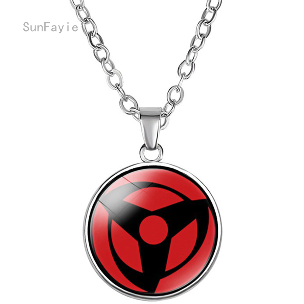 Vòng Cổ Nam Nữ Naruto Dây Chuyền Mặt Dây Chuyền Thủy Tinh Màu Bạc Quà Tặng Sinh Nhật. Bán Buôn