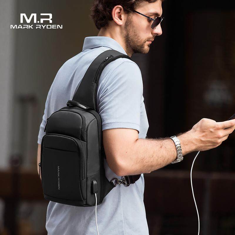 Túi Đeo Chéo Chống Trộm Thời Trang Mark Ryden Mới Cho Nam Chống Nước Đựng Vừa Ipad 9.7 Inch - INTL
